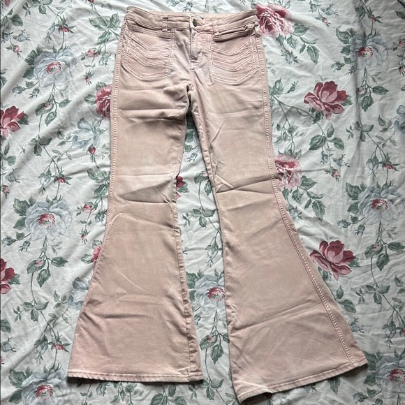 Free People Denim - Old School Free People Pale Mauve Pink Bell Bottoms, 27